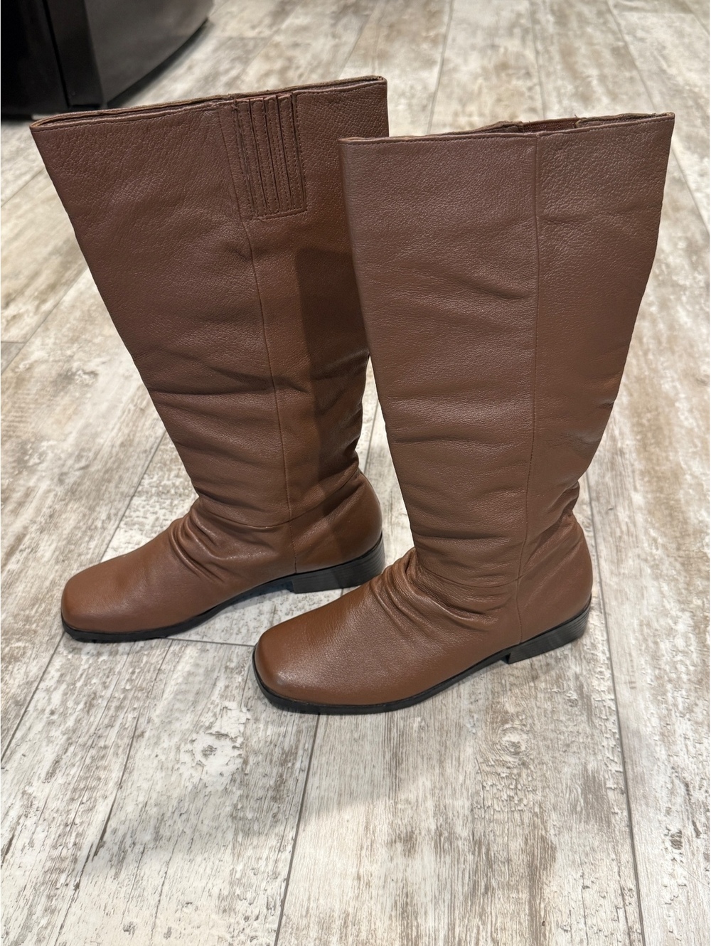 Classique 7 Brown Leather Knee High Riding Boots